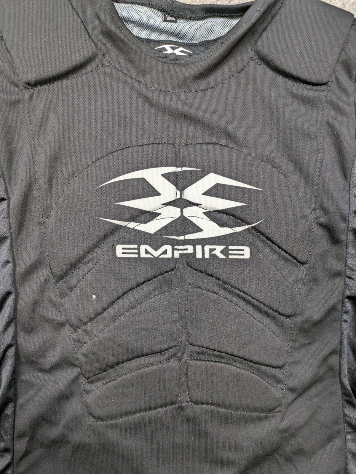 EMPIRE PADDED PAINTBALL SHIRT SMALL MEDIUM BLACK Short Sleeve Armor