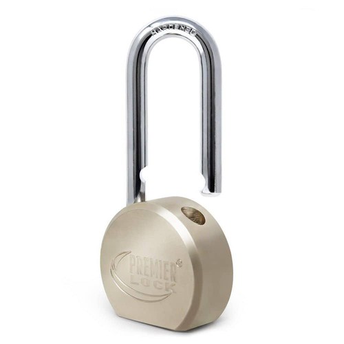 Premier Lock Vorhängeschloss 2-5/8" massiver Stahl mit langem Bügel + 36 Schlüssel gleich (12er Pack) - Bild 3 von 6