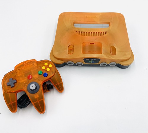 Daiei Hawks klar orange Nintendo 64 seltene N64-Konsole REGION KOSTENLOSER US-Verkäufer - Bild 2 von 9
