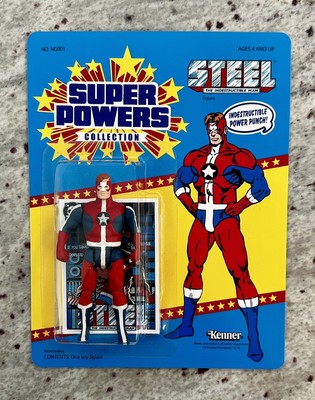Custom DC Kenner Super Powers COMMANDER STEEL Figure - MOC - classic JLA!