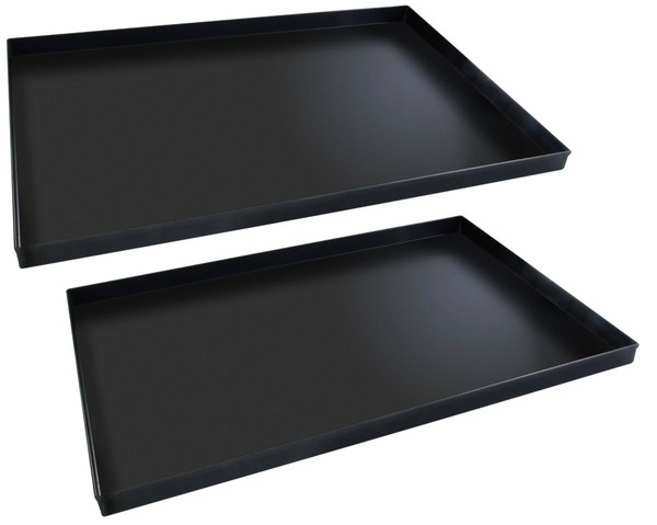 Fmprofessional Pizzablech-Set 2Tlg. 60 Cm Blaublech Pizza Backblech BackzubehöR-image