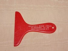VINTAGE OLD CAR  REG & PETE'S TEXACO STATION SARATOGA SPRINGS NY ICE SCRAPER