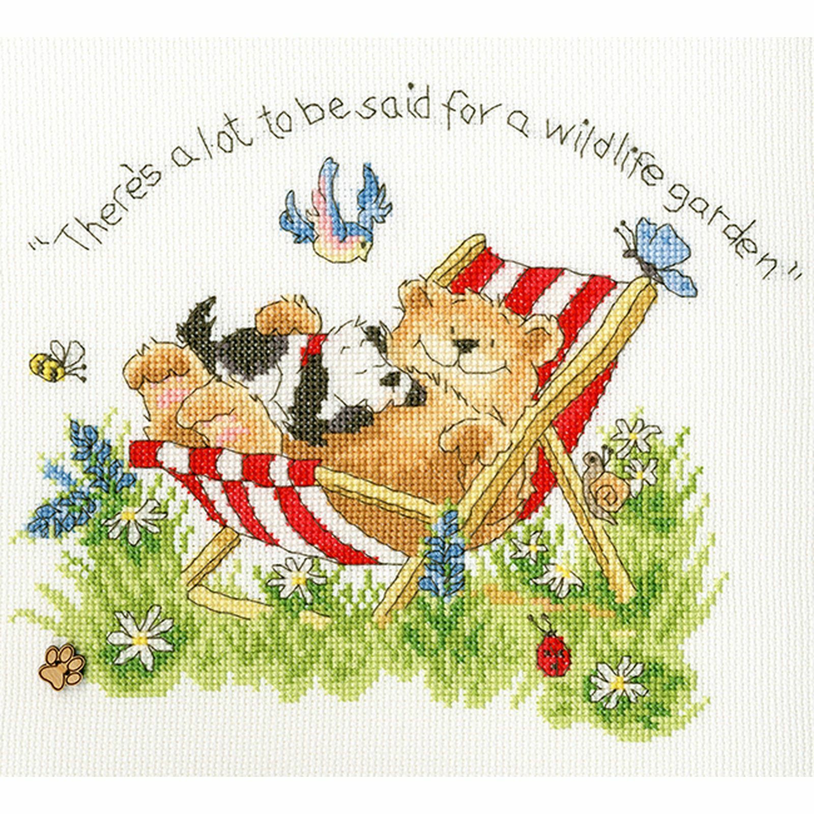 Kit a punto croce Wildlife Giardino XMS20 bothy threads 14ct