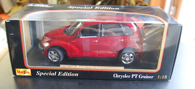Maisto Chysler PT Cruiser 1:18 NOS New in Box Red | eBay