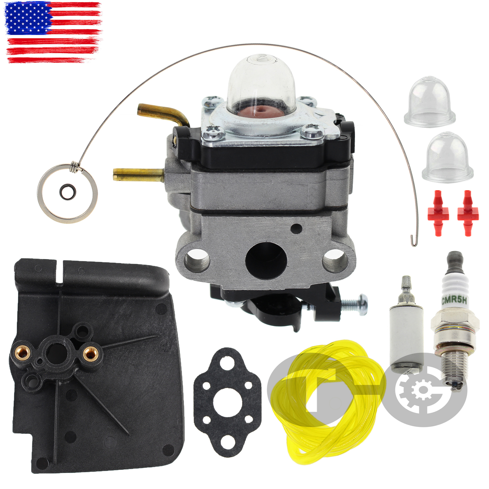 Carburetor Carb Spark plug Fits TroyBilt TB4BP TB4BPEC TBP6160