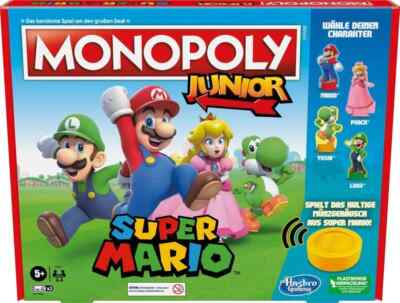 MONOPOLY Junior Edition Super Mario | Hasbro  | Brettspiel | ab 5 J Mario Luigi