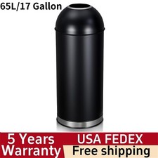 17 Gal Open Top Trash Can Commercial Grade Heavy Duty Tall Commercial Trash