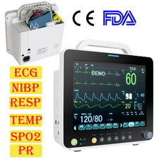 US- Patient Monitor ICU CCU Vital Sign 6Parameter-SpO2 RESP TEMP PR ...