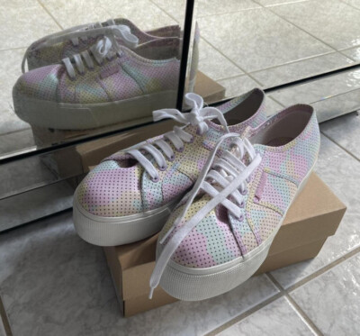 NWOT Superga Womens 2790 Fantasy COTW MultiPastel Rainbow Camo
