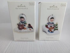 Frosty Friends 28 and 29 by Hallmark Keepsake Series Christmas Ornaments