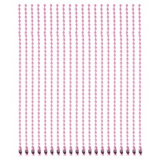 Ball Bead Chains, 5.9 Inch, Pink  60 Pcs , Dog Tag Chain Keychain