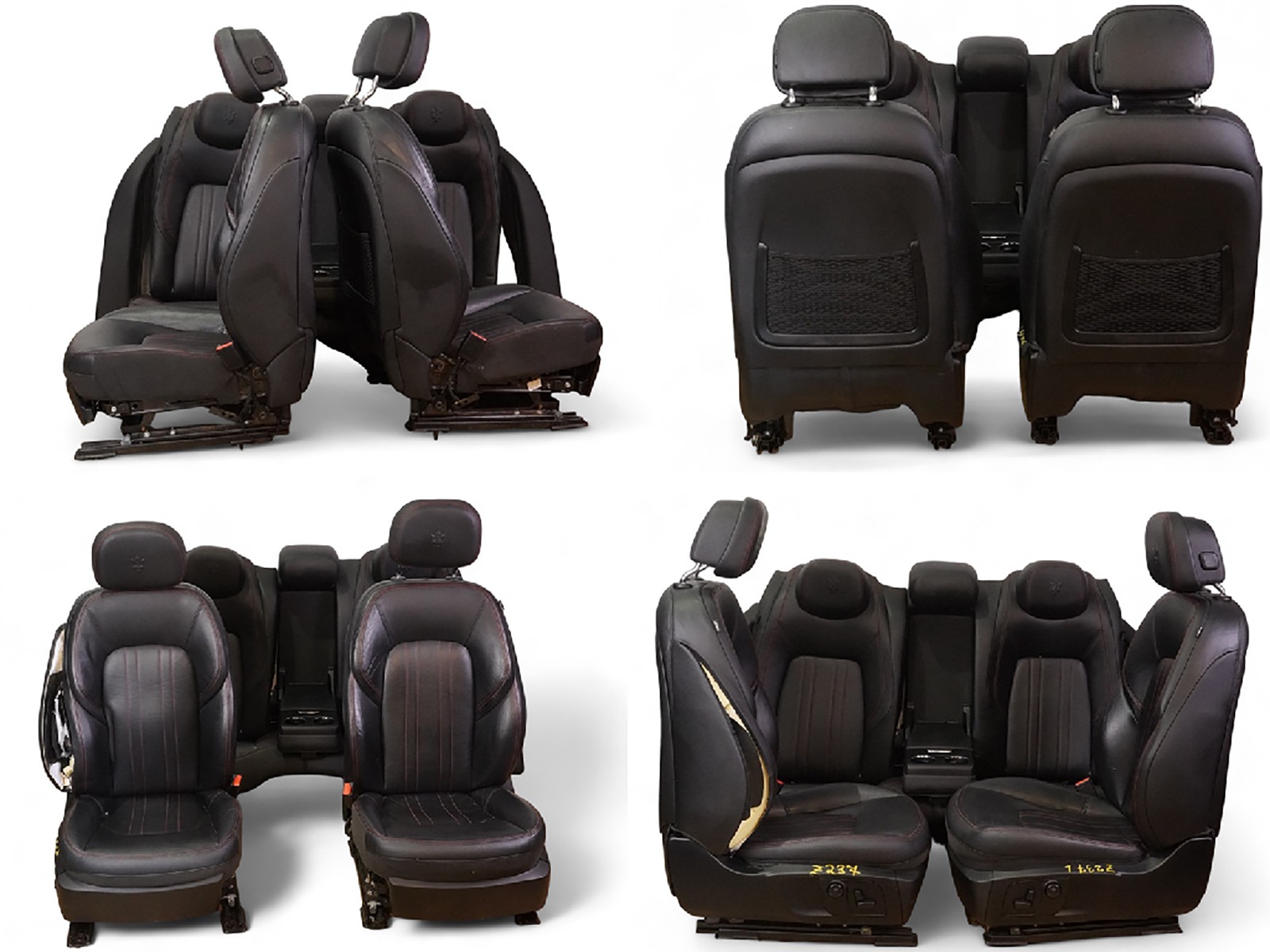 2014 - 2017 MASERATI GHIBLI S Q4 M157 SEAT LEATHER BUCKET CUSHION FRONT REAR SET