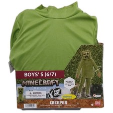 Minecraft Movie "Creeper" Costume By Disguise Boys Size S 6/7 