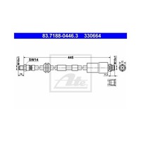 ATE Bremsschlauch Vorne FüR Ford Mondeo Jaguar X-Type