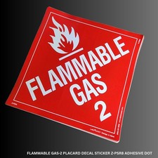 ​New Lot of 24 - Labelmaster Flammable Gas 2 Placard Decal - Z-PSR8 DOT 