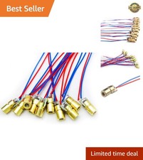 Efficient 5mW 650nm Red Dot Laser Diodes - Perfect for DIY Projects, Pack of 10