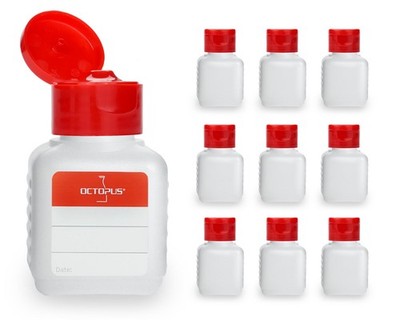 10x leere Plastikflaschen 50ml Kunststoffflaschen HDPE Plastik Leerflaschen