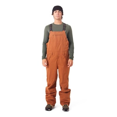 Dakine Scout Bib Shell Snowboard Pants Men's XL Extra Large Argan Oil Brown New