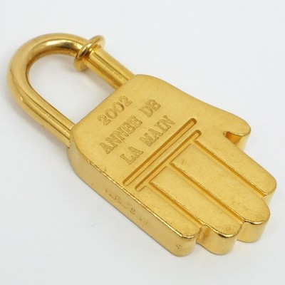 HERMES Hand Cadena Lock Charm Gold 2002 ANNEE DE LA MAIN RARE No BOX