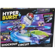 Hyper Burst Shockout Circuit Battle Race Track Set 600 MPH Scale Speed 2 Cars