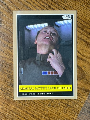 #ad #ad 2018 TOPPS STAR WARS GALACTIC MOMENTS COUNTDOWN ADMIRAL MOTTI 6 PRINT RUN 312 $11.00