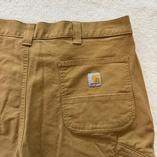Carhartt Men's 38  Rugged Flex Relaxed Fit Canvas Work Shorts BS2514-M