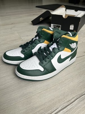 Air Jordan 1 Mid Herren Sneaker Noble Green Größe 42 5 US 9 Neu mit Karton Nike