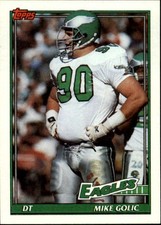 1991 Topps #206 Mike Golic NM-MT Eagles