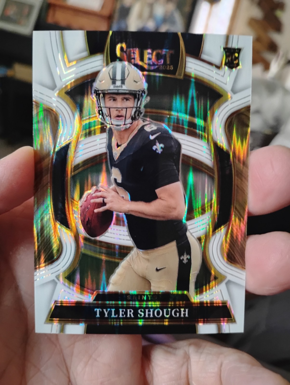 2025 Select Hobby White Shock Concourse 708/799 Tyler Shough New Orleans Saints