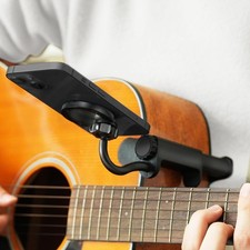Magnetic Guitar Phone Holder Mount, Adjustable  Rotatable Arm, Supports iPhone