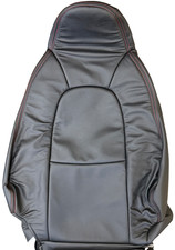 Black Replacement Leather Seat Covers W Red Stitching For 2001-05 Mazda Miata
