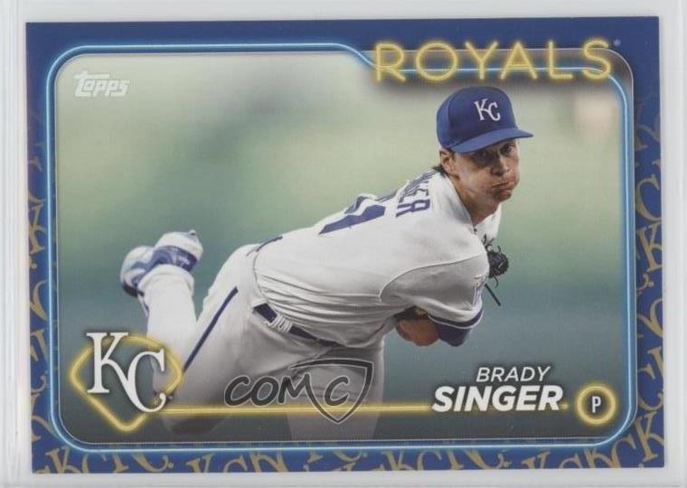 2024 Topps Series 1 Team Color Border Brady Singer #173 0ld5