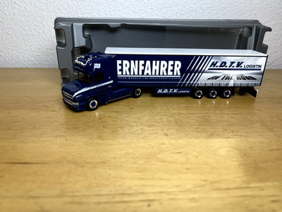 Herpa 933919 Scania Hauber R500 V8 TL Gardinenplanen SZ H.D.T.V. Fernfahrer 1:87