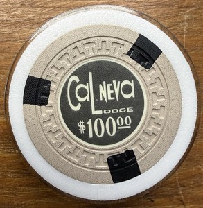 VTG 1962 Cal-Neva Lodge $100 Casino Chip North Lake Tahoe Nevada Ts Mold
