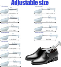 4 Pairs Shoe Tree, Plastic Shoe Trees for Women, Adjustable Length Shaper Sup...