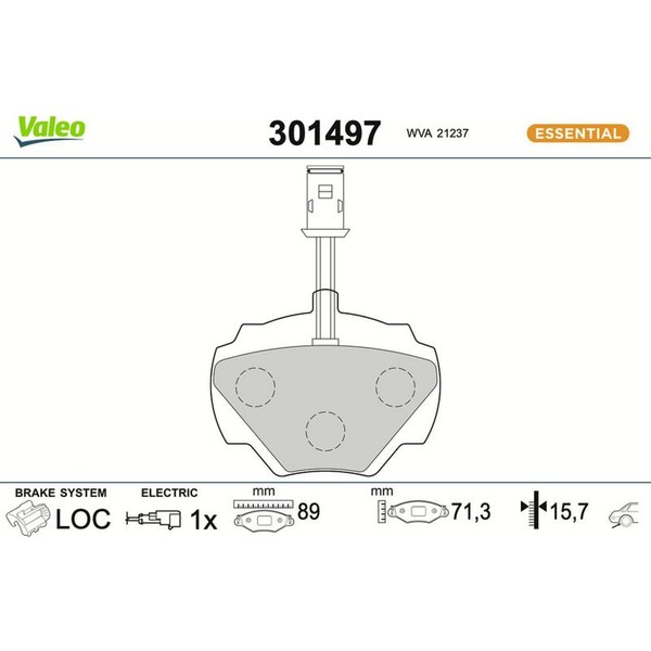 Valeo 301497 Bremsbelagsatz FüR Land Rover Defender Discovery Range LJ L316-image