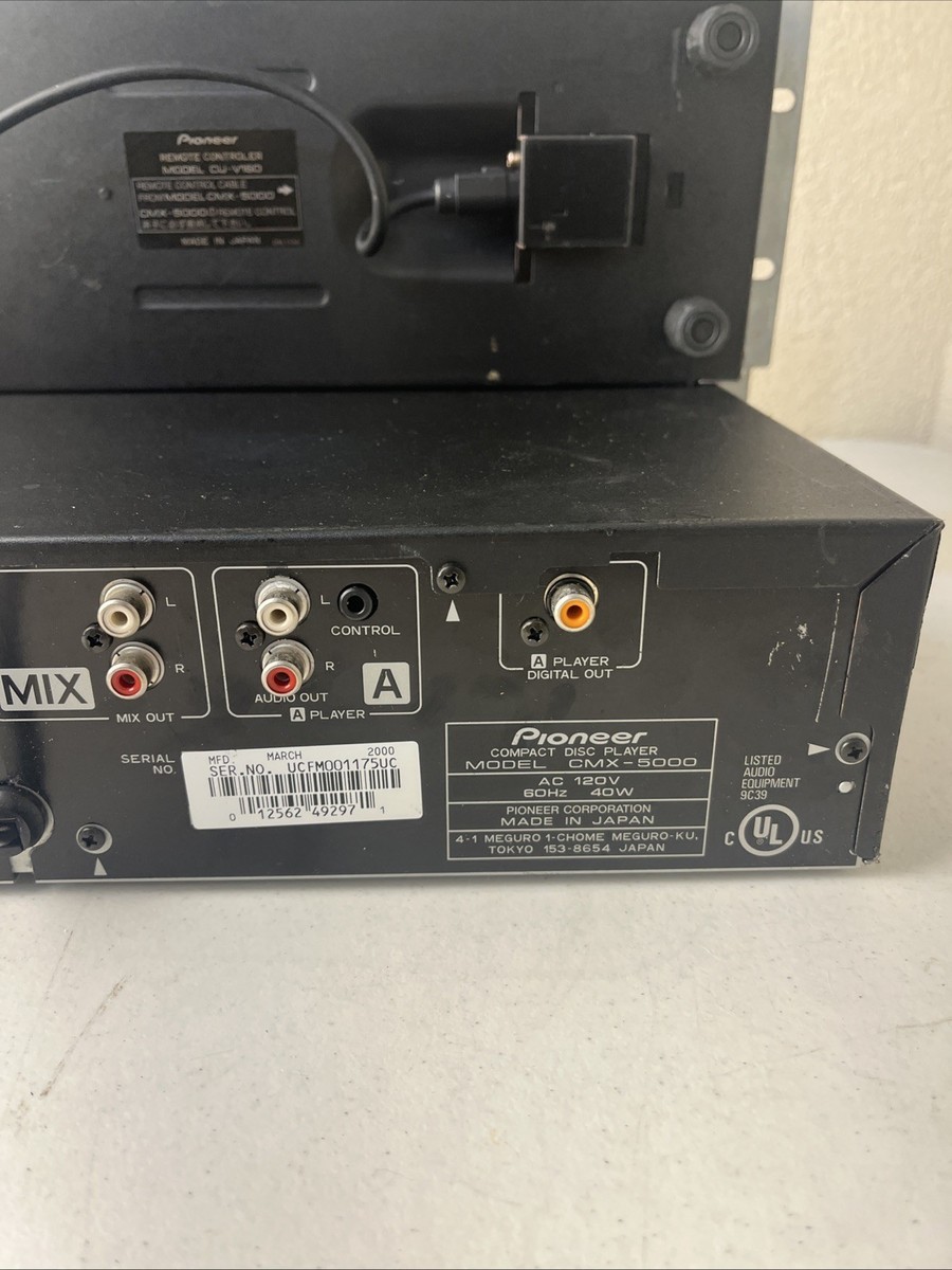 Pioneer Remote Controller CU-V160 & Dual DJ Twin CD Players Deck