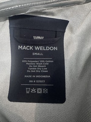Mack Weldon Stormchaser Jacket Men S Blue Rain Tech Waterproof Hooded Full Zip
