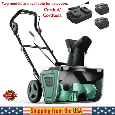#ad #ad Electric Snow Blower Cordless Brushless Corded 20quot; Width 10quot; Depth 23FT Throw $126.04