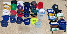 Vintage Lot of 41 Hats Trucker SnapBack 80  s 90s Y2K Sports Trucker Advertising