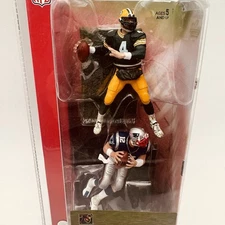 Tom Brady/Brett Favre 2004 McFarlane 3" Action Figures Sealed Patriots Packers