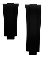 Rolex Daytona Oysterflex Black Rubber Silicon Diver Strap SET 20mm G  E NEW