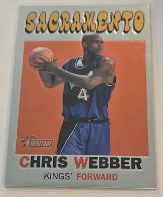 2000-01 Topps Heritage Chrome Chris Weber #21  156/272 Sacramento Kings NBA