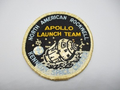Authentic Rare North American Rockwell Apollo Launch Team KSC patch 1960's NASA
