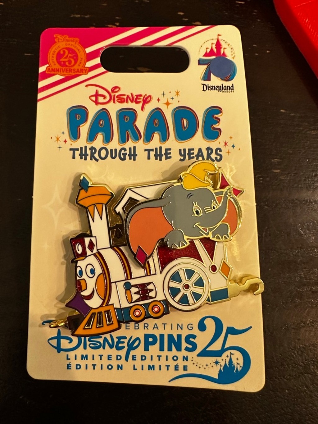 Disney Disneyland 70th Anniversary Parade Through the Years Dumbo LE Pin 2025