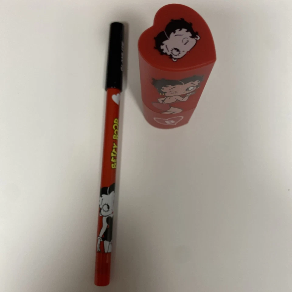 Glamlite Lip Kit Betty Boop Creamy Red Lipstick + Velvet Lip Liner NEW - Image 4 of 4