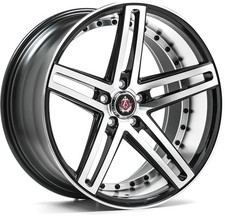 Alloy Wheels 20" Axe EX20 Black Polished Face For Toyota Highlander [Mk3] 14-19