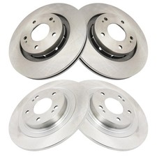 For Mitsubishi Outlander PHEV 18-25 TRQ BRA10509 Front & Rear Disc Brake Rotors