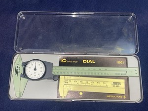 SPI 30-414 Dial & 30-409 Slide Caliper Set with Case Swiss Made