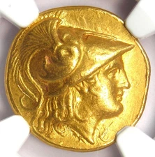 Alexander the Great III AV Stater Gold Coin 336 BC - NGC Ch VF - Lifetime Issue!